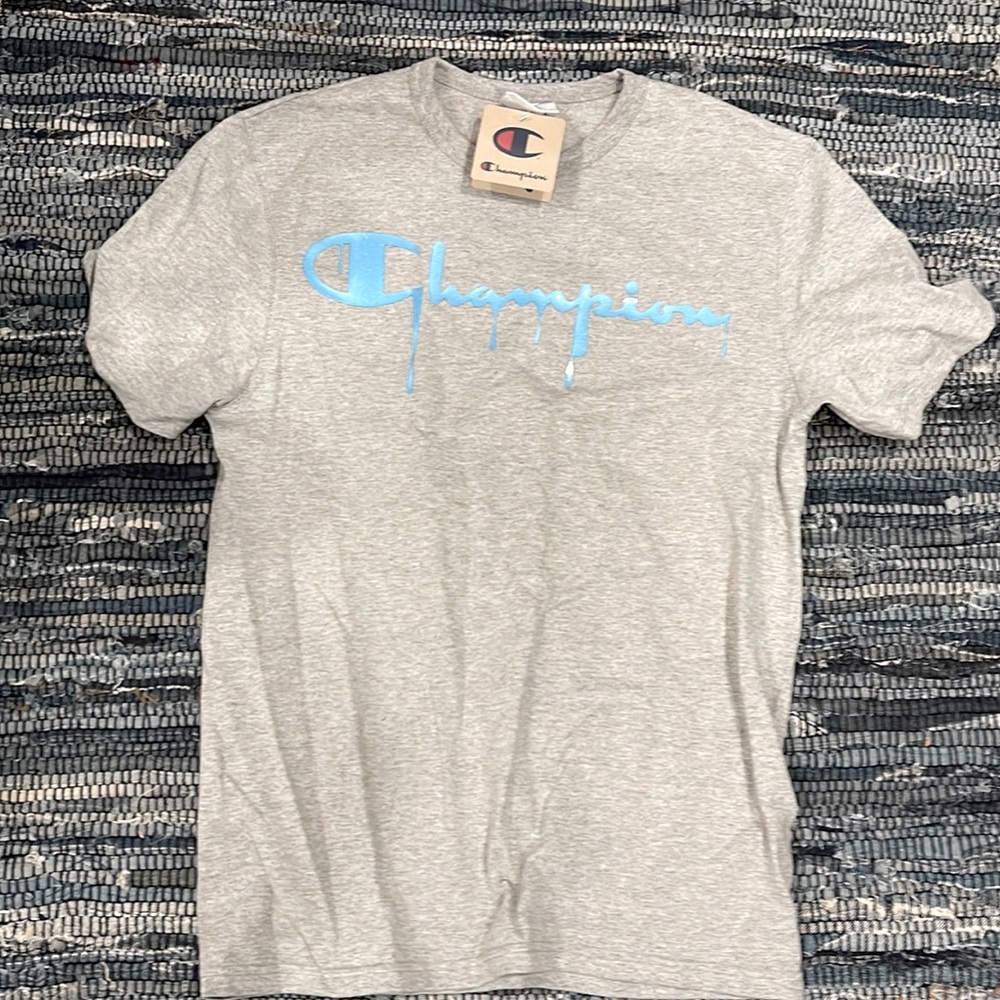 light grey adult S champion tee